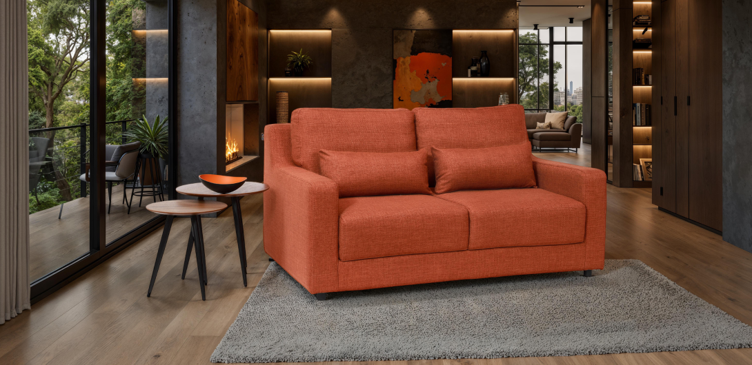 Sofá de piel o tela