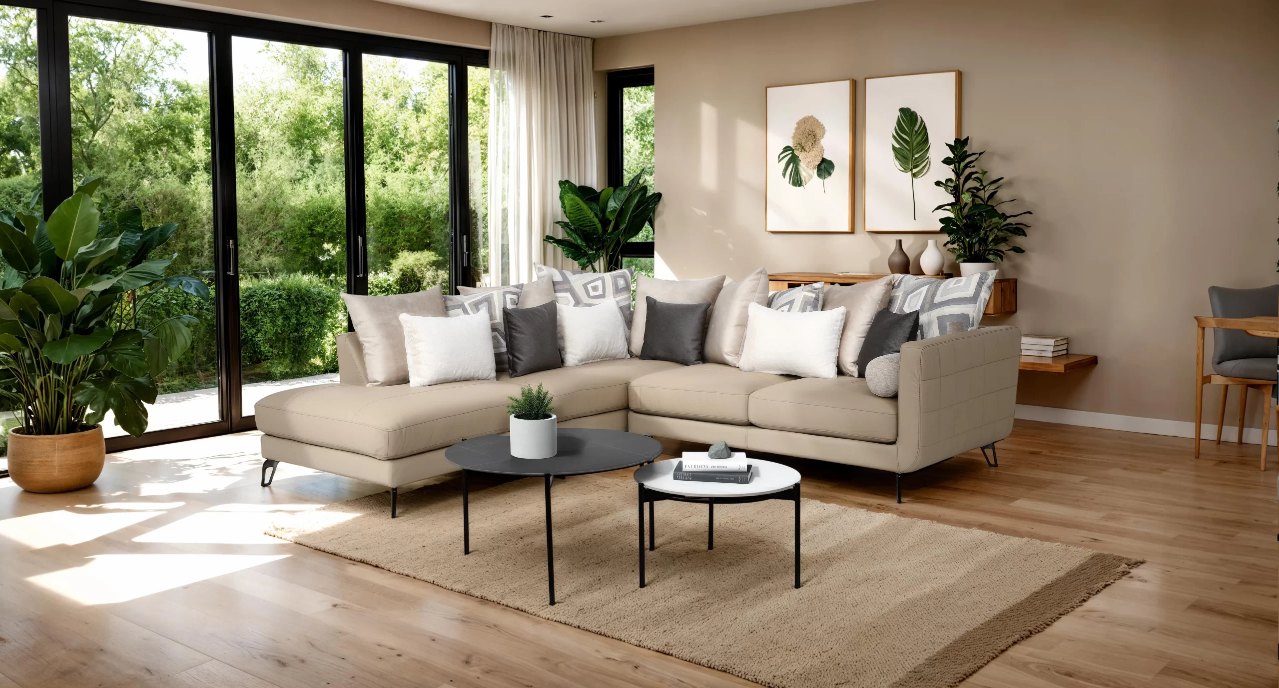 Sala esquinera de Muebles Boal en un cuarto moderno