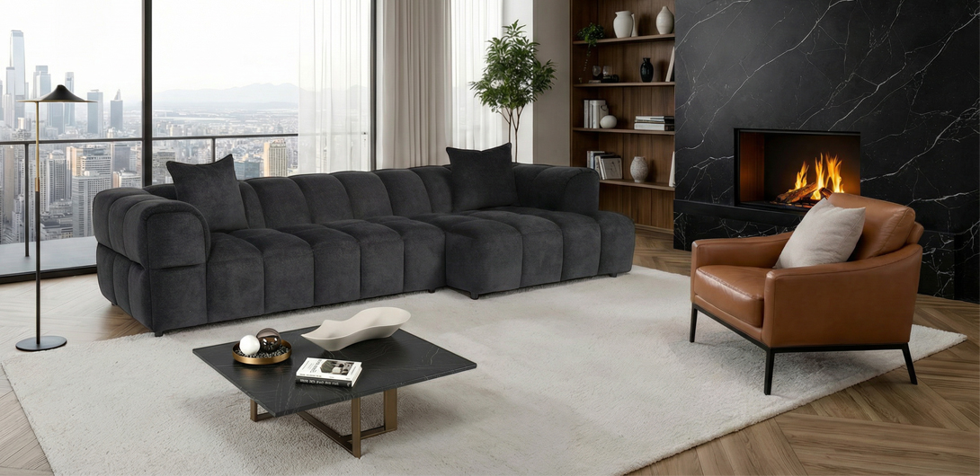 Como combinar sofás y sillones.